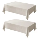 Mikiup 2 Pack Faux Linen - Ivory Slubby Textured Weave Cloth... New. Price: $48.05.