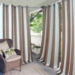 Elrene Home Fashions T6905 Natural Aiden Stripe Indoor/outdoor Curtain Panel New. Price: $64.00.