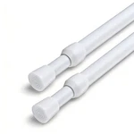 Pack Spring Tension Curtain Rod Adjustable 28-43 Inches 5/8" Diameter, New. Price: $15.71.