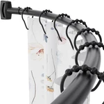 Curved Shower Curtain Rod, 42-72 Inches Adjustable Rustproof New. Price: $49.99.