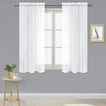 Dwcn White Sheer Curtains Semi Transparent Voile Rod Pocket For Bedroom New. Price: $22.49.