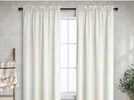Mrs.naturall Sheer Curtains 52 X96 Rod Pocket, Vintage Thick Linen Open. Price: $36.99.