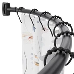 Chrsouly Curved Shower Curtain Rod, 42-74 Inches Adjustable New. Price: $42.21.