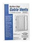 Builders Edge 120061218117 Paintable White Vinyl Rectangle Gable Vent 12X18 In. New. Price: $60.83.