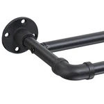 Industrial Double Curtain Rods For Windows 31 To 95 Inch, Adjustable Telescop... New. Price: $51.52.