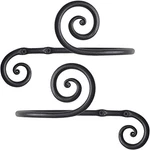 Rtzen Decorative Large Curtain Holdbacks - Set Of 2 Wrought Iron Window New. Price: $40.99.