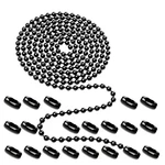 Aeknewo Black Ceiling Fan Pull Chain, 160" Rustproof 3MM Beaded Ball Cha.... Price: $7.91.