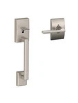 Schlage FE285 Century Front Entry Handleset Latitude Lever Satin Nickel Used. Price: $29.99.