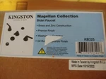 Kingston Brass KB325 Magellan Bidet Faucet With Lever Handles & Pop-up,... Open. Price: $175.00.