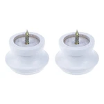 Tulead Wood Curtain Rod Finial Screw On End Caps Drapery Fi... New. Price: $13.91.
