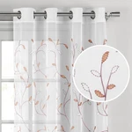 Creative Home Ideas Wavy Leaves, Embroidered Window Curtain With Grommets, Ex... New. Price: $17.28.