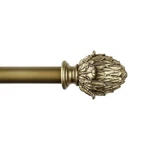 1" Diameter Adjustable Single Drapery Curtain Rod W/ Artichoke Finials, 28"-120" New. Price: $28.79.