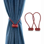 2 Packs Magnetic Curtain Tiebacks With Unique Wooden Balls,classic European W... New. Price: $26.25.