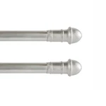 48-84 In. Adjustable Petite Caf Curtain Rod, 2-PACK, 7/16 Diameter, Si New. Price: $27.22.