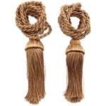 Ivory/gold Rope Tassel Curtain Tiebacks (2 Pack) New. Price: $18.49.