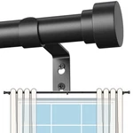 Black Curtain Rods For Windows 32 To 120 Inch, Heavy Duty Adjusta... New. Price: $22.66.