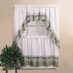 Chf & You Cotttage Ivy Country Curtain Tier And Swag Set, Multi, 56 X 24-INCH New. Price: $18.95.