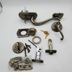 Schlage Camelot Single Cylinder Handleset & Left Flair Lever, Antique Brass Used. Price: $31.19.