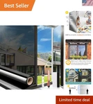Arthome Static Cling Window Film - 23.6" X 15.1' Daytime Privacy & Heat Control New. Price: $70.19.