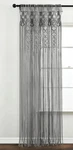 New Gray Boho Macrame Textured Cotton Window Curtain Panel Single 40" 84" Open. Price: $41.44.