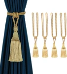 2 Pack Curtain Tiebacks Tassel Drapery Tie-backs Rope Handmade Holdbacks Home Of New. Price: $57.77.