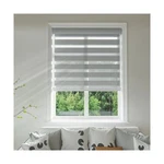 Changshade Zebra Blinds For Windows Cordless Double Layered Roller Semi Sheer... New. Price: $113.53.