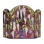Chloe Lighting Corinth Tiffany-style Stained Glass Grape Design Fireplace... New. Price: $186.34.
