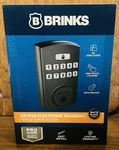 Brinks Keypad Electronic Exterior Deadbolt Matte Black Pro Guard 4390-122 New. Price: $49.96.