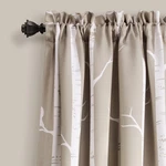 Lush Cor Bird On The Tree Light Filtering Window Curtain Panels Wheat Open. Price: $29.99.