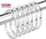 Amazer Plastic Shower Curtain Rings, Hooks, 24 Pcs Shaped New. Price: $10.33.