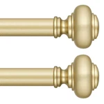 2 Pack Gold Curtain Rods For Windows 30 To 56 Inch, Decorative Heavy Duty Sin... New. Price: $35.64.