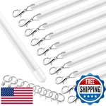 Shimeyao 10-PACK 36" Acrylic Curtain Pull Wands Drapery Rod White, Versatile New. Price: $95.77.