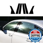 Pursuestar 6PCS Glossy Black Car Window Pillar Post Vinyl Stickers Trim Cover New. Price: $33.90.
