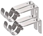 4-PACK Satin Nickel Adjustable Steel Curtain Bracket Wall Mount Holders New. Price: $24.39.