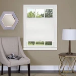 Cordless Cellular Pleated Window Shades 35 Inch Width 64 Length White Light New. Price: $78.95.