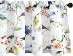 Vogol Birds Printed Kitchen Valance Curtains, Country Style Linen Textured Drape New. Price: $26.18.