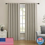 Dreaming Casa 100% Blackout Curtains 84 Inches Long, Linen Textured Window Treat New. Price: $83.06.