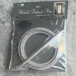 Vatican Homes Silver Hold Backs Pair With Brooches Window Curtain Set Of 2 New. Price: $8.98.