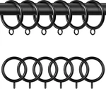 Curtain Rings With EYELETS,48 Pack Metal Black For Pinch Pleat New. Price: $17.22.