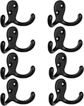 8 Pack Retro Double Prong Coat Hooks Wall Mounted With 25 Screws New. Price: $17.16.
