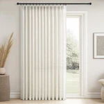 Topfinel 108 Pinch Pleated Linen Curtains Panels,natural Semi Sheer Cu... New. Price: $65.05.