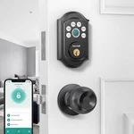 Smart Deadbolt Door Lock Set: Hornbill Keyless Entry Knobs With Black New. Price: $45.99.
