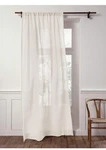 Solino Home Linen Sheer Curtain 52 X 108 Inch Ivory Rod Pocket Window Panel New. Price: $49.80.