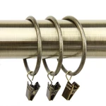 2 Inch Curtain Rings With Clip Antique Brass Metal Drapery Hangers Diy New. Price: $30.23.