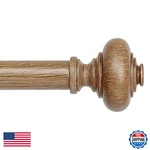 Wolistsa Wood Curtain Rods For Windows 48 To 84 Inch 1 Adjustable Heavy New. Price: $31.98.