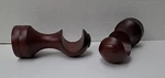 Set Of 2 Graber Wood Pole Support Brackets # 3-554-77 Cherry For 1-3/8 Drape Rod New. Price: $12.80.