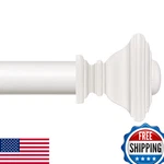 Briofox White Curtain Rod 28-48" Adjustable 1" Dia Heavy Duty Window New. Price: $50.78.