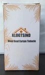 Klogtsind Magnetic Bead Curtain TIEBACKS(WOOD,2) New. Price: $15.00.