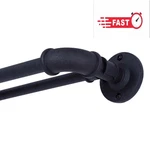 Sun Zero 0.75" Black Adjustable Double Curtain Rod Set, 66"-120" New. Price: $49.71.