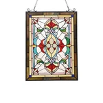Chloe Lighting Aylee Tiffany-style Victorian Design Window Panel 18" X 25" New. Price: $154.60.